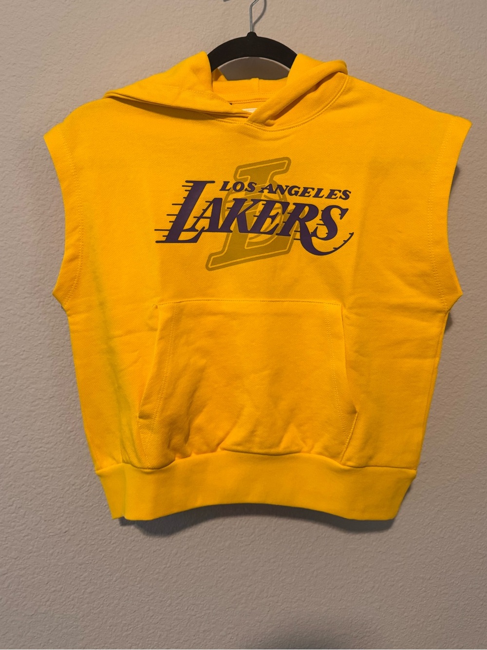 Zara NBA Los Angeles Lakers hooded vest sweatshirt